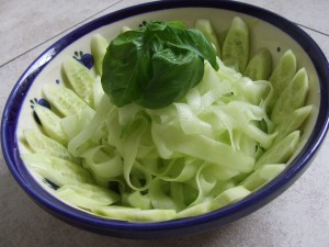 Tagliatelle de concombre